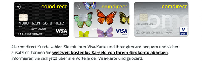 Comdirect Visa Kreditkarte Erfahrungen 21 Bewertung Im Test Depotvergleich