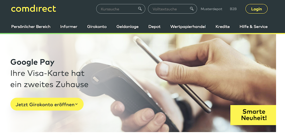 comdirect Google Pay