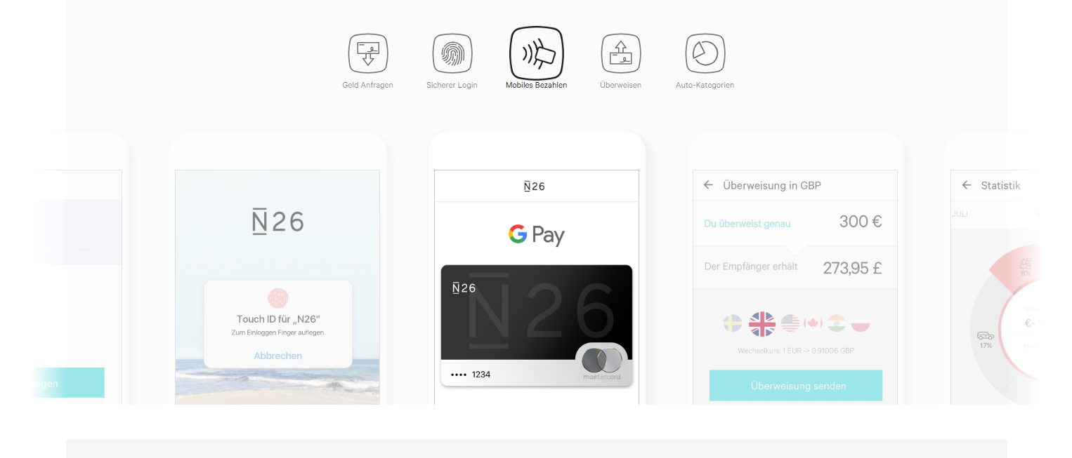 N26 unterstützt auch Google Pay